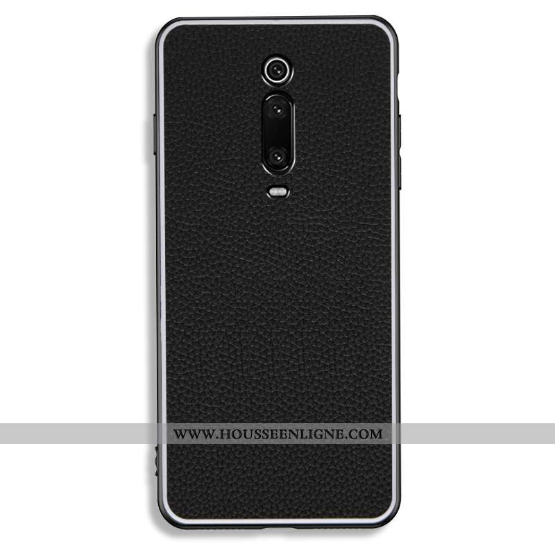 Housse Xiaomi Mi 9t Pro Mode Protection Légère Fluide Doux Étui Incassable Modèle Fleurie Noir