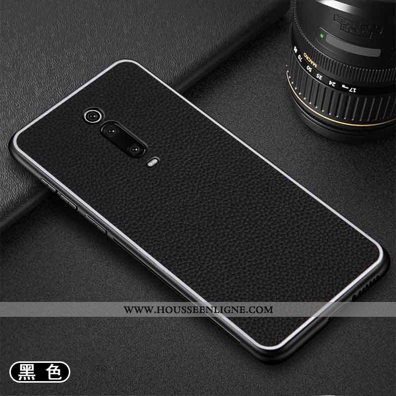 Housse Xiaomi Mi 9t Pro Mode Protection Légère Fluide Doux Étui Incassable Modèle Fleurie Noir