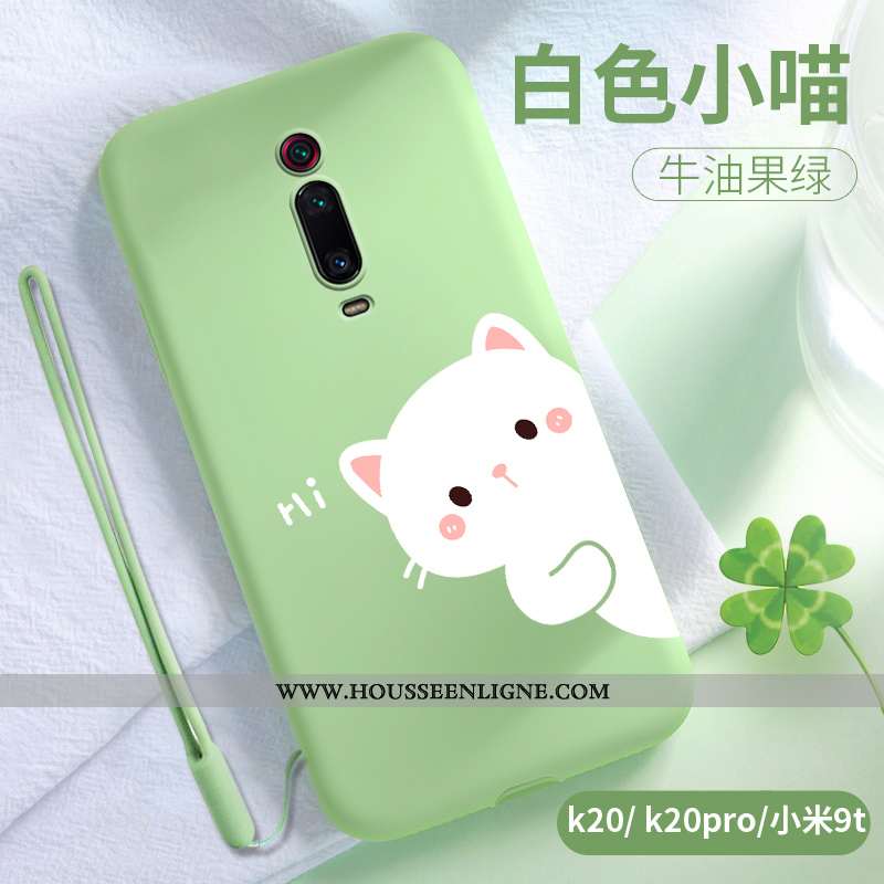Housse Xiaomi Mi 9t Pro Personnalité Créatif Charmant Silicone Coque Rouge Délavé En Daim Gris