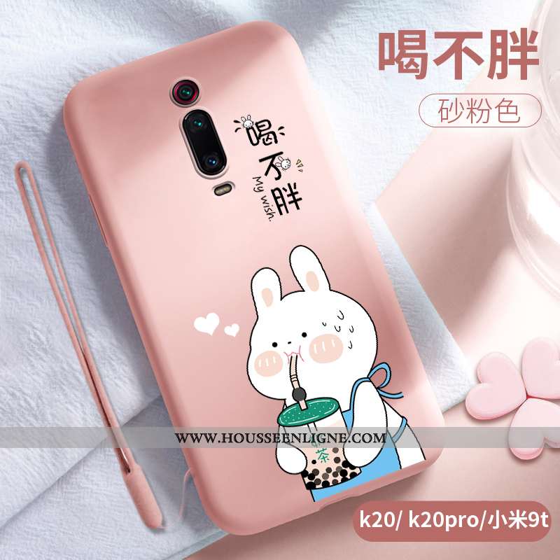 Housse Xiaomi Mi 9t Pro Personnalité Créatif Charmant Silicone Coque Rouge Délavé En Daim Gris