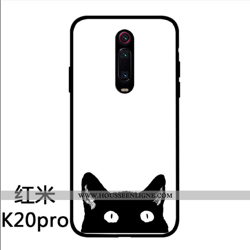 Housse Xiaomi Mi 9t Pro Personnalité Créatif Simple Incassable Dessin Animé Verre Protection Blanche