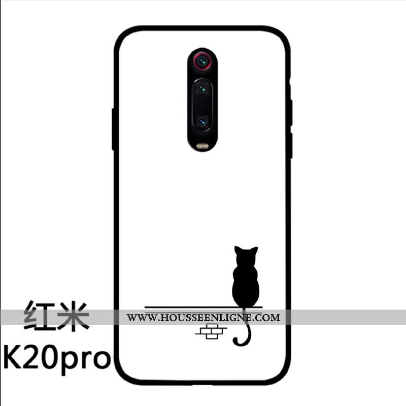 Housse Xiaomi Mi 9t Pro Personnalité Créatif Simple Incassable Dessin Animé Verre Protection Blanche