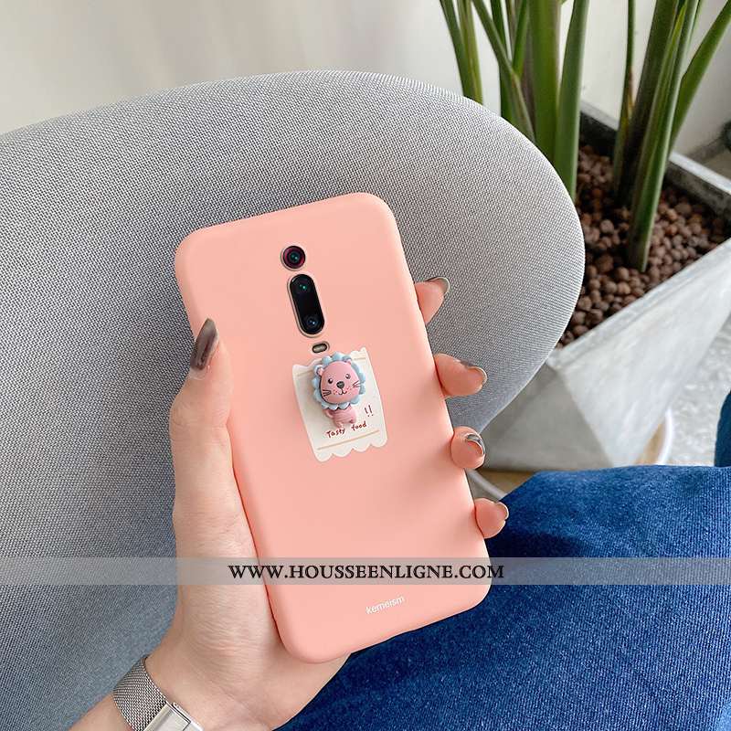 Housse Xiaomi Mi 9t Pro Protection Créatif Coque Rose Petit Tout Compris Silicone