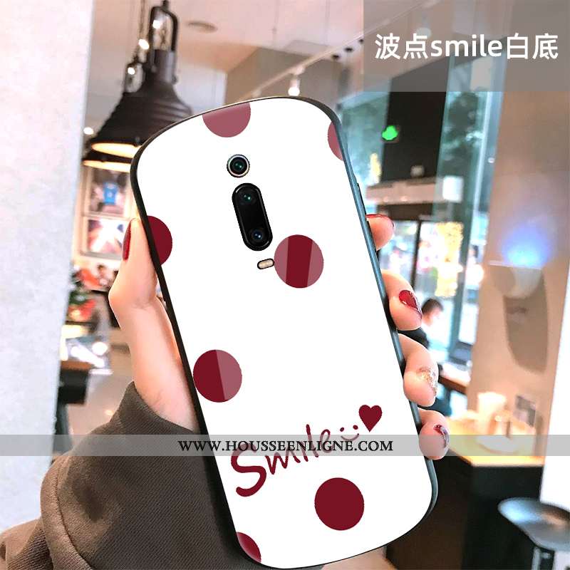 Housse Xiaomi Mi 9t Pro Protection Verre Mode Créatif Net Rouge Téléphone Portable Rouge