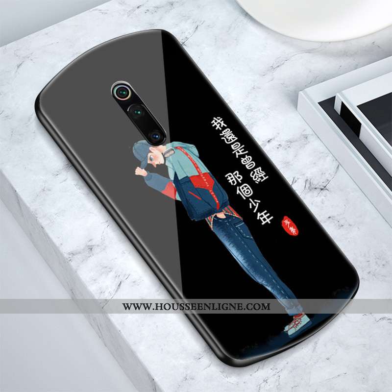 Housse Xiaomi Mi 9t Pro Tendance Silicone Petit Noir Amoureux Coque Tout Compris