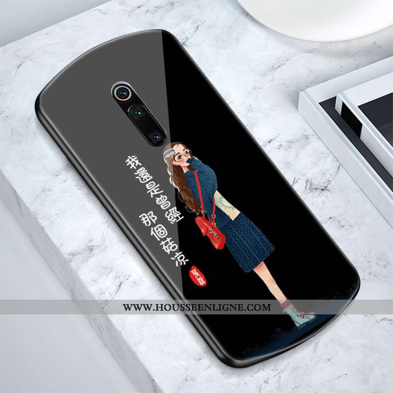 Housse Xiaomi Mi 9t Pro Tendance Silicone Petit Noir Amoureux Coque Tout Compris