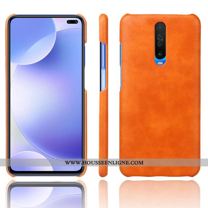 Housse Xiaomi Mi 9t Pro Vintage Cuir Coque Difficile Téléphone Portable Rouge Étui Marron