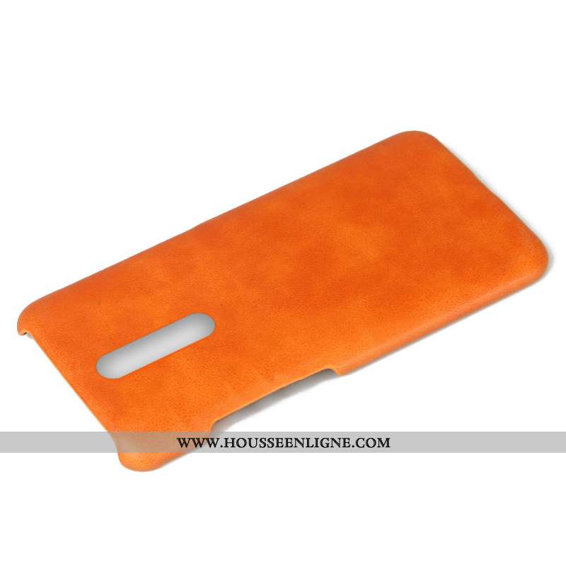 Housse Xiaomi Mi 9t Pro Vintage Cuir Coque Difficile Téléphone Portable Rouge Étui Marron