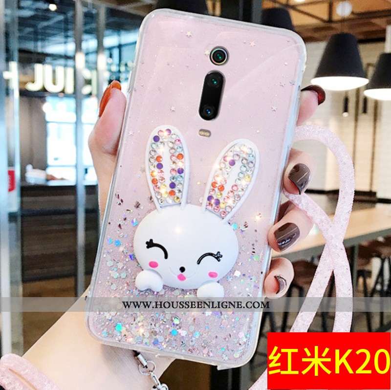 Housse Xiaomi Mi 9t Protection Personnalité Rose Incassable Rouge Étui Charmant