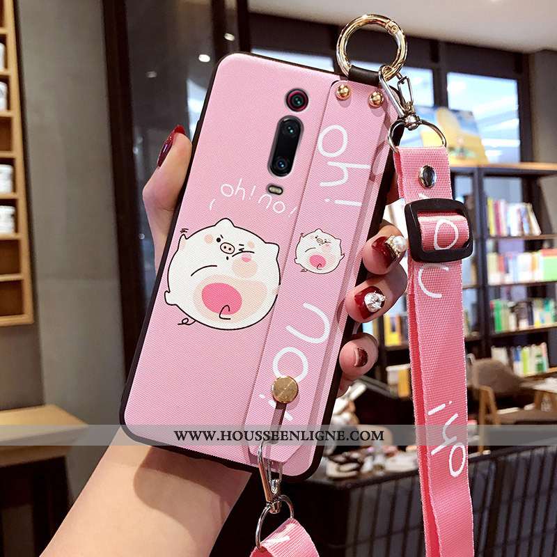 Housse Xiaomi Mi 9t Silicone Protection Dessin Animé Téléphone Portable Coque Rouge Blanc Blanche