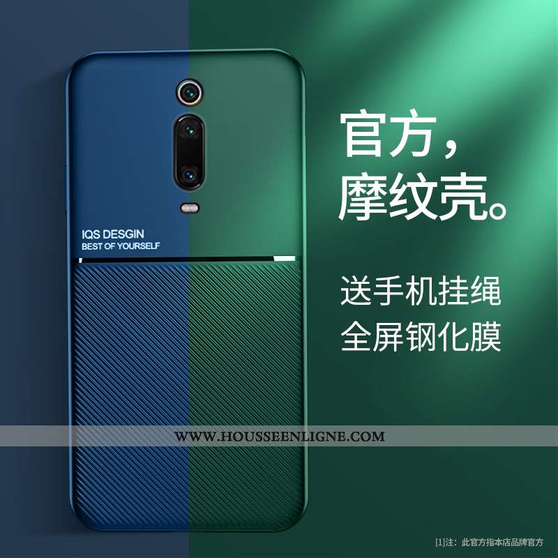 Housse Xiaomi Mi 9t Silicone Protection Ultra Net Rouge Coque Étui Personnalité Bleu