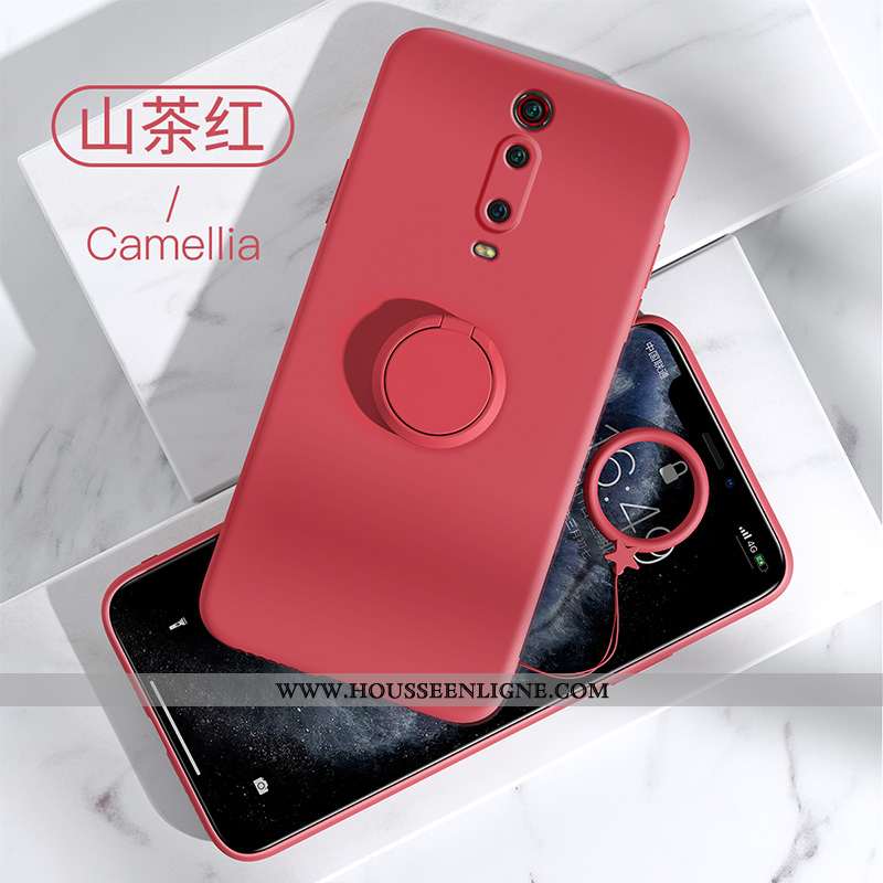 Housse Xiaomi Mi 9t Silicone Protection Étui Rouge À Bord Tout Compris Coque