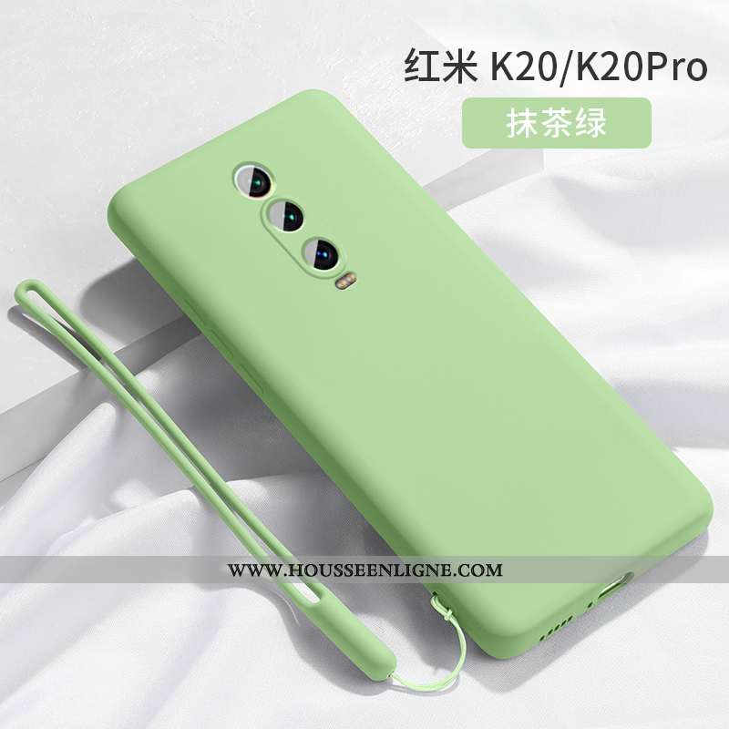 Housse Xiaomi Mi 9t Tendance Fluide Doux Vert Protection Téléphone Portable Nouveau Coque Turquoise
