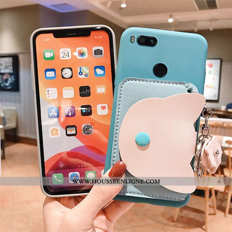 Housse Xiaomi Mi A1 Créatif Portefeuille Petit Téléphone Portable Tout Compris Fluide Doux Étui Rose