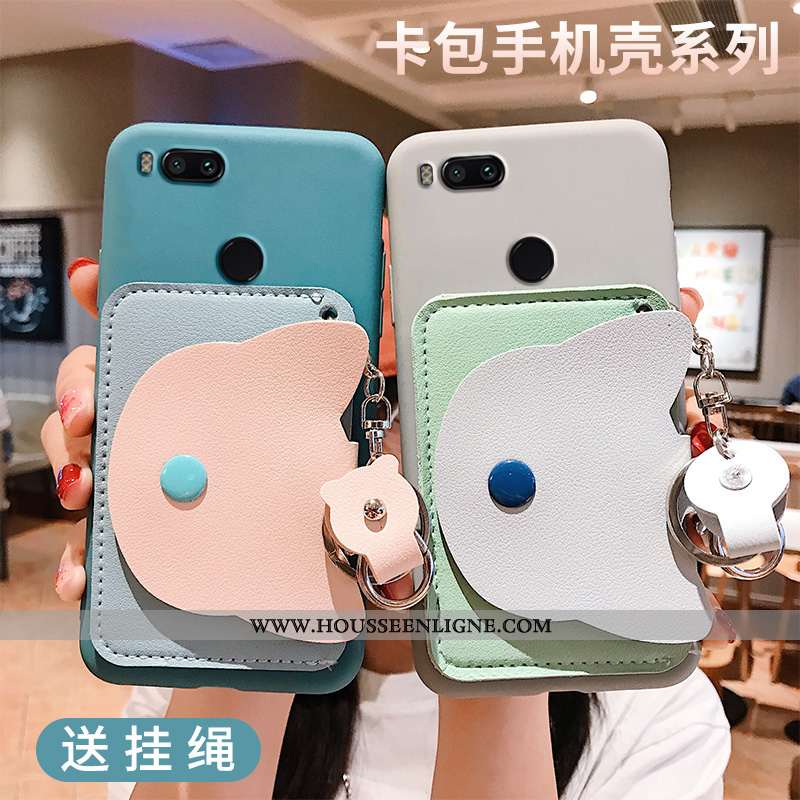 Housse Xiaomi Mi A1 Créatif Portefeuille Petit Téléphone Portable Tout Compris Fluide Doux Étui Rose