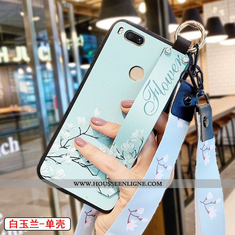 Housse Xiaomi Mi A1 Délavé En Daim Personnalité Fluide Doux Rose Petit Mode Téléphone Portable