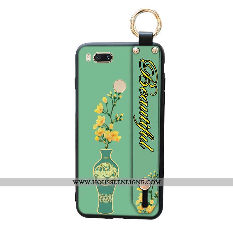 Housse Xiaomi Mi A1 Légère Vintage Ultra Tendance Téléphone Portable Petit Vert Verte