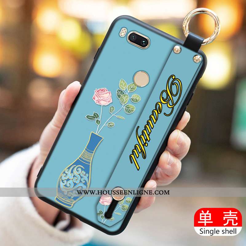 Housse Xiaomi Mi A1 Légère Vintage Ultra Tendance Téléphone Portable Petit Vert Verte