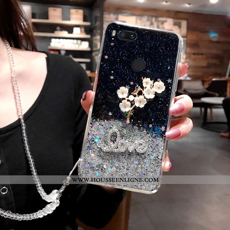 Housse Xiaomi Mi A1 Ornements Suspendus Protection Coque Rose Tempérer Étui Ciel Étoilé