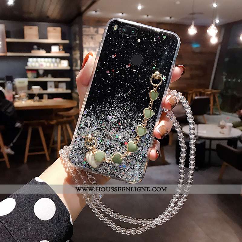 Housse Xiaomi Mi A1 Ornements Suspendus Protection Coque Rose Tempérer Étui Ciel Étoilé