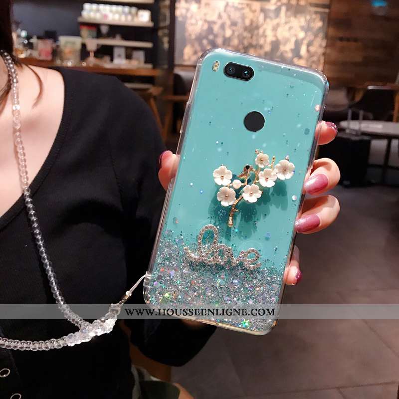 Housse Xiaomi Mi A1 Ornements Suspendus Protection Coque Rose Tempérer Étui Ciel Étoilé