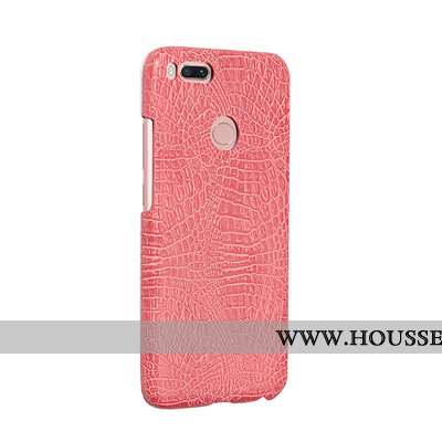Housse Xiaomi Mi A1 Protection Cuir Téléphone Portable Petit Coque Rouge Difficile