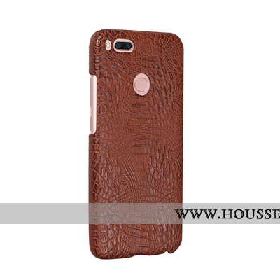 Housse Xiaomi Mi A1 Protection Cuir Téléphone Portable Petit Coque Rouge Difficile