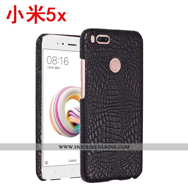 Housse Xiaomi Mi A1 Protection Cuir Téléphone Portable Petit Coque Rouge Difficile