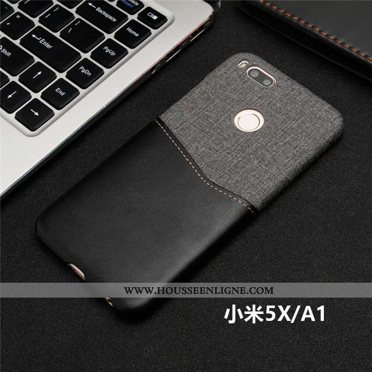 Housse Xiaomi Mi A1 Protection Petit Téléphone Portable Rouge Carte Étui Coque Marron
