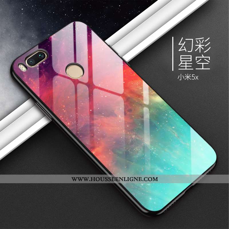 Housse Xiaomi Mi A1 Silicone Protection Téléphone Portable Difficile Noir Étui Dégradé De Couleur