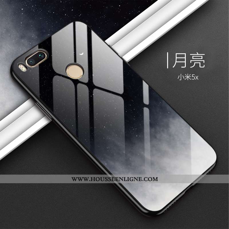 Housse Xiaomi Mi A1 Silicone Protection Téléphone Portable Difficile Noir Étui Dégradé De Couleur