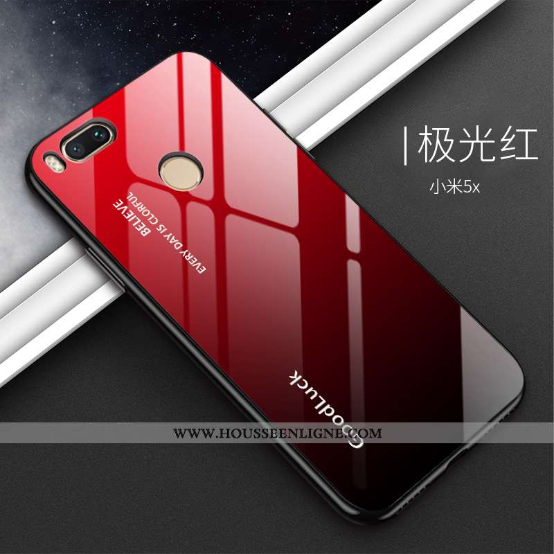 Housse Xiaomi Mi A1 Silicone Protection Téléphone Portable Difficile Noir Étui Dégradé De Couleur