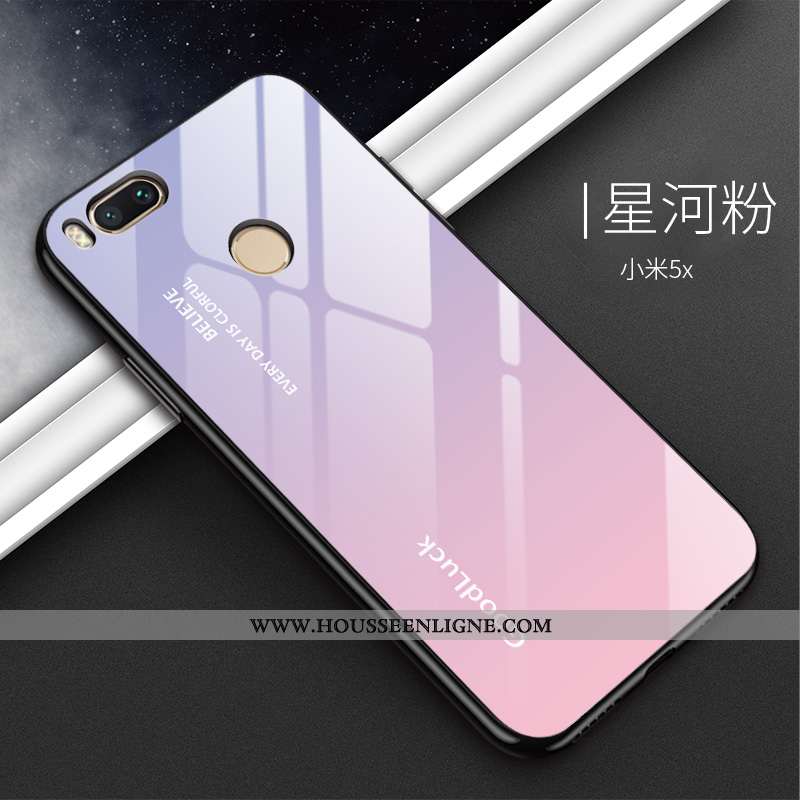 Housse Xiaomi Mi A1 Silicone Protection Téléphone Portable Difficile Noir Étui Dégradé De Couleur
