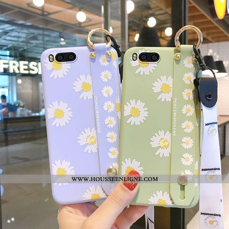 Housse Xiaomi Mi A1 Tendance Silicone Petite Marguerite Téléphone Portable Étui Violet Petit