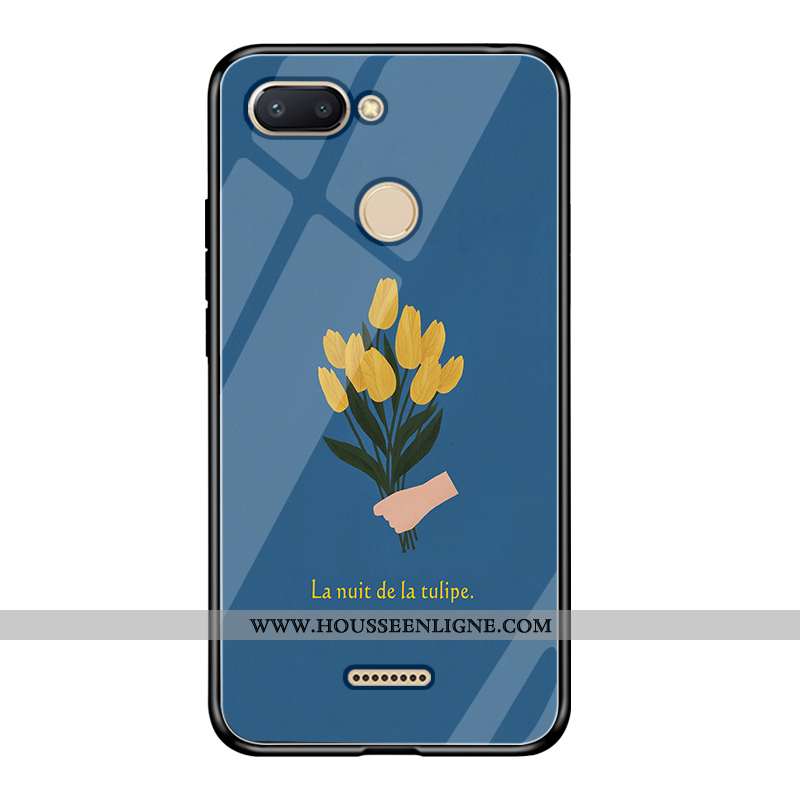 Housse Xiaomi Mi A2 Lite Créatif Tendance Protection Étui Mode Rouge Incassable Bleu