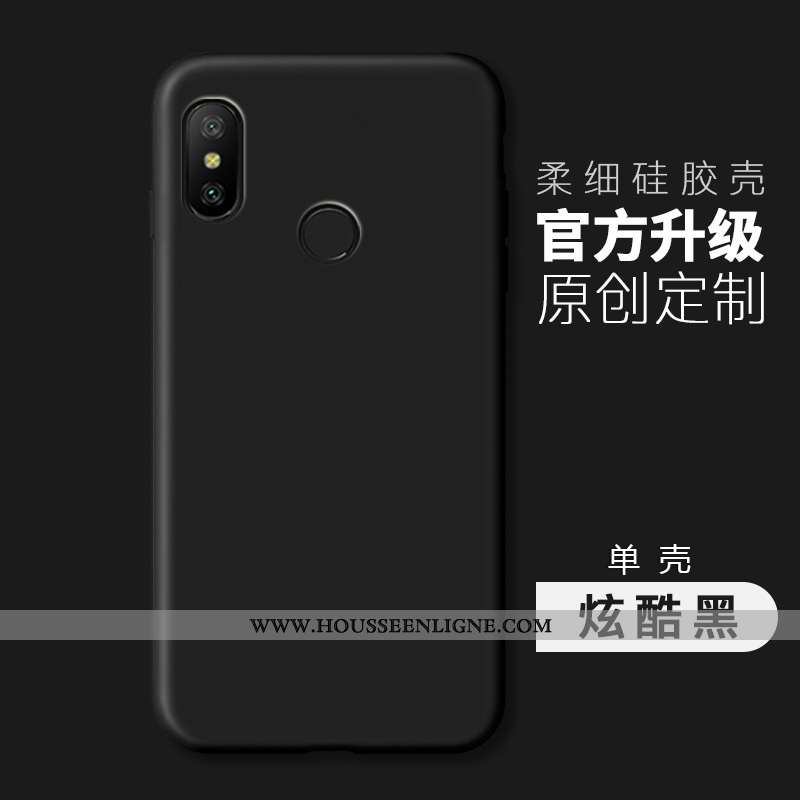 Housse Xiaomi Mi A2 Lite Fluide Doux Silicone Téléphone Portable Protection Étui Rose Tout Compris