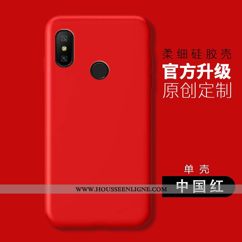 Housse Xiaomi Mi A2 Lite Fluide Doux Silicone Téléphone Portable Protection Étui Rose Tout Compris