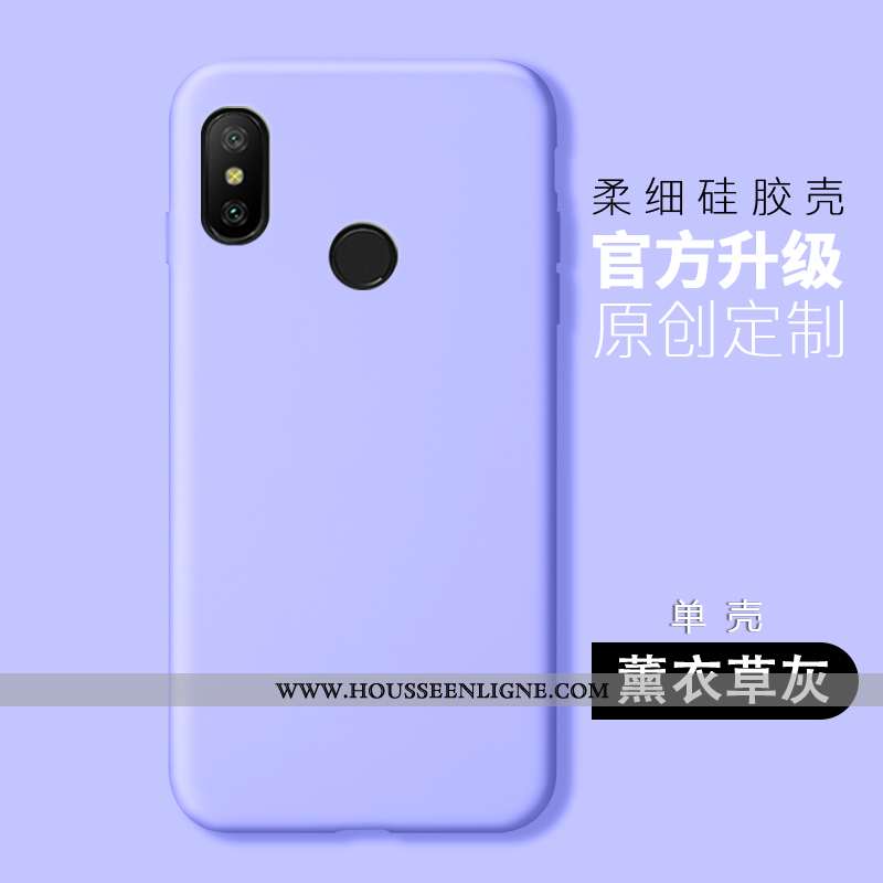 Housse Xiaomi Mi A2 Lite Fluide Doux Silicone Téléphone Portable Protection Étui Rose Tout Compris