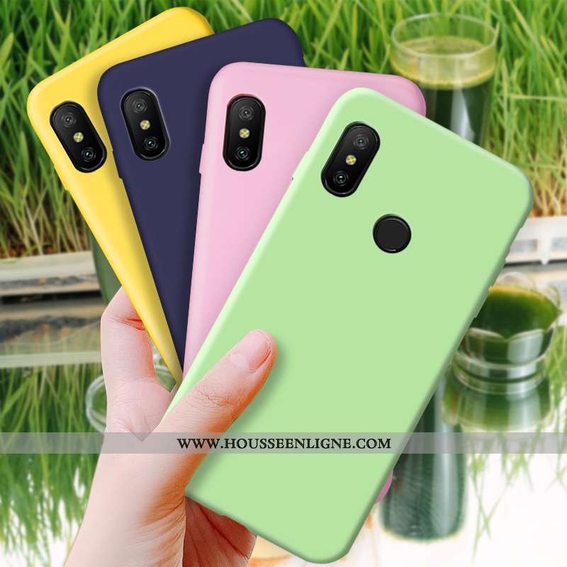 Housse Xiaomi Mi A2 Lite Fluide Doux Silicone Téléphone Portable Protection Étui Rose Tout Compris