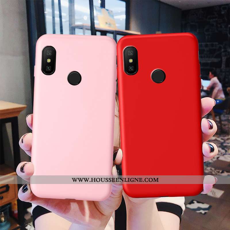 Housse Xiaomi Mi A2 Lite Fluide Doux Silicone Téléphone Portable Protection Étui Rose Tout Compris