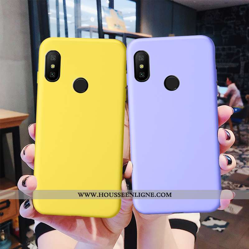 Housse Xiaomi Mi A2 Lite Fluide Doux Silicone Téléphone Portable Protection Étui Rose Tout Compris
