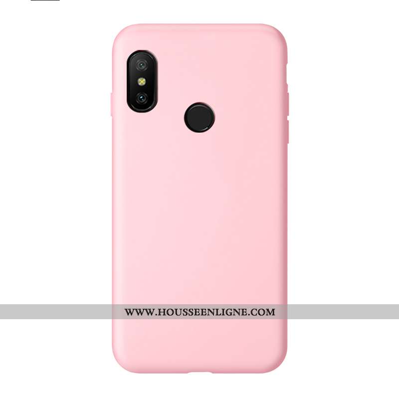 Housse Xiaomi Mi A2 Lite Fluide Doux Silicone Téléphone Portable Protection Étui Rose Tout Compris