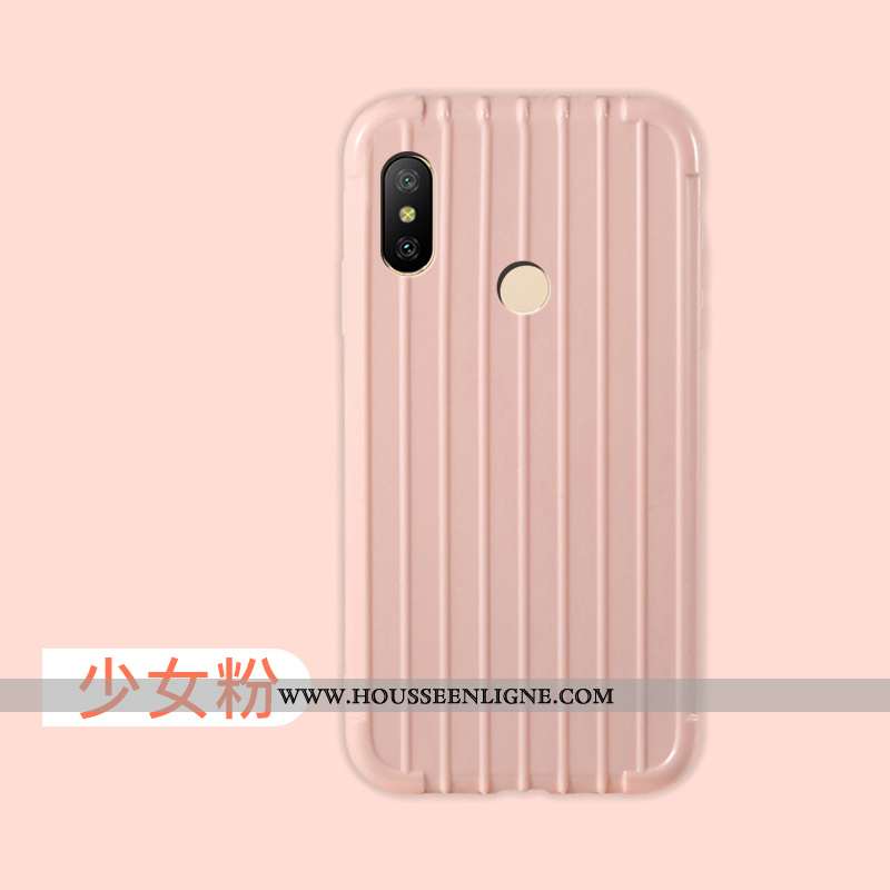 Housse Xiaomi Mi A2 Lite Mode Protection Simple Téléphone Portable Coque Rouge Incassable Bleu