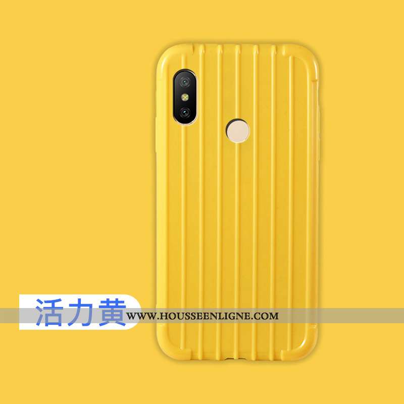 Housse Xiaomi Mi A2 Lite Mode Protection Simple Téléphone Portable Coque Rouge Incassable Bleu