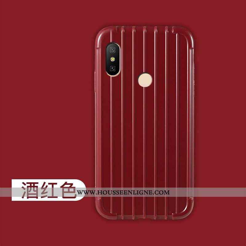 Housse Xiaomi Mi A2 Lite Mode Protection Simple Téléphone Portable Coque Rouge Incassable Bleu