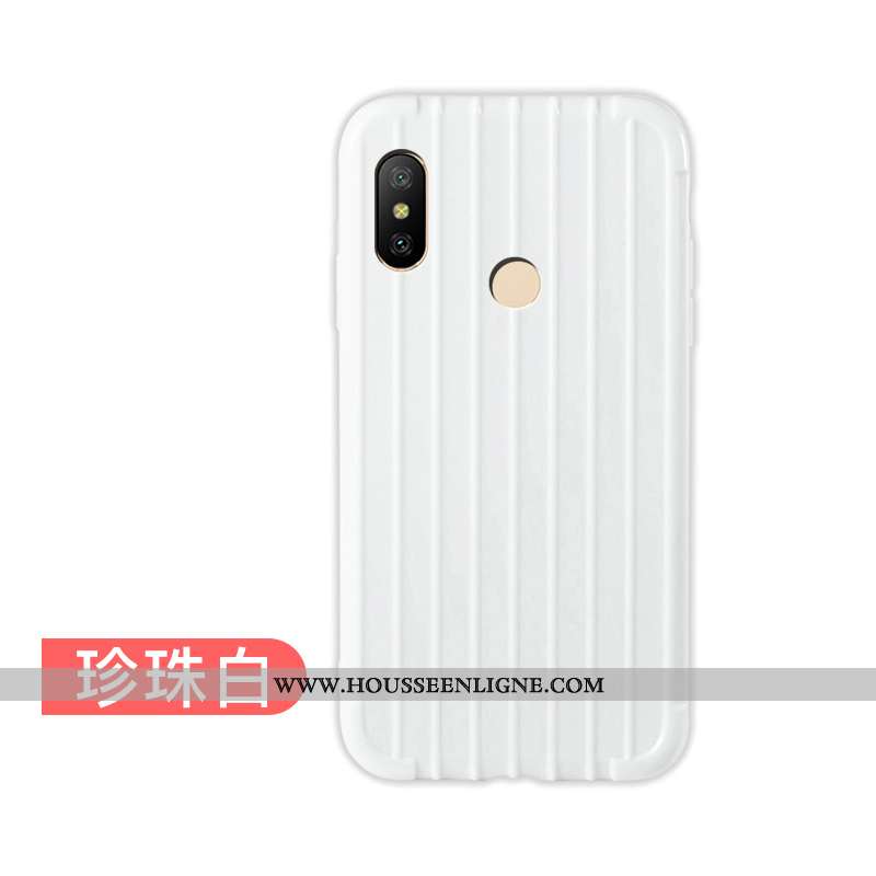 Housse Xiaomi Mi A2 Lite Mode Protection Simple Téléphone Portable Coque Rouge Incassable Bleu