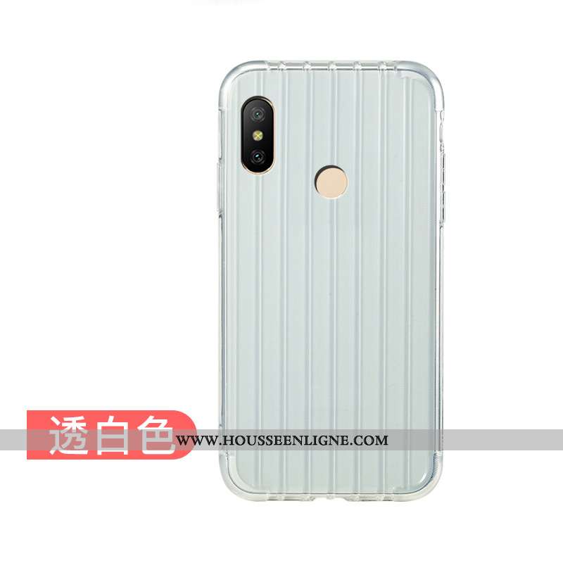 Housse Xiaomi Mi A2 Lite Mode Protection Simple Téléphone Portable Coque Rouge Incassable Bleu