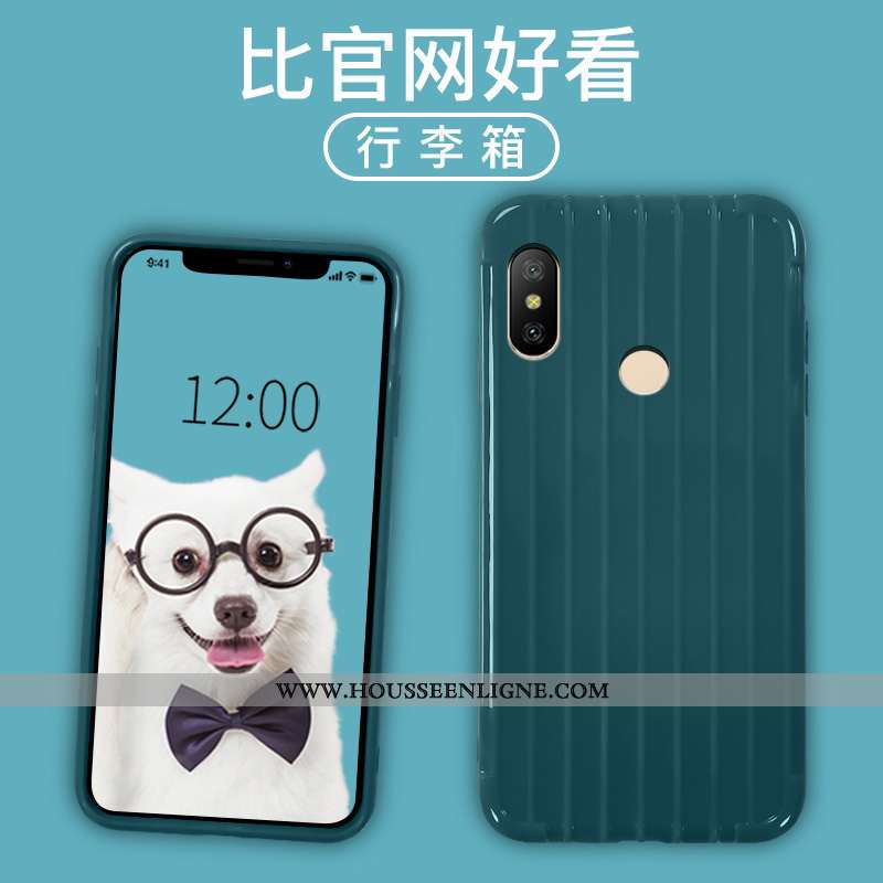 Housse Xiaomi Mi A2 Lite Mode Protection Simple Téléphone Portable Coque Rouge Incassable Bleu