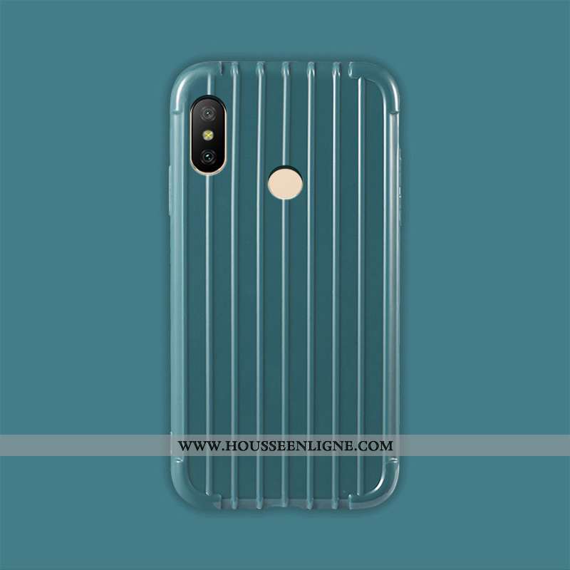 Housse Xiaomi Mi A2 Lite Mode Protection Simple Téléphone Portable Coque Rouge Incassable Bleu