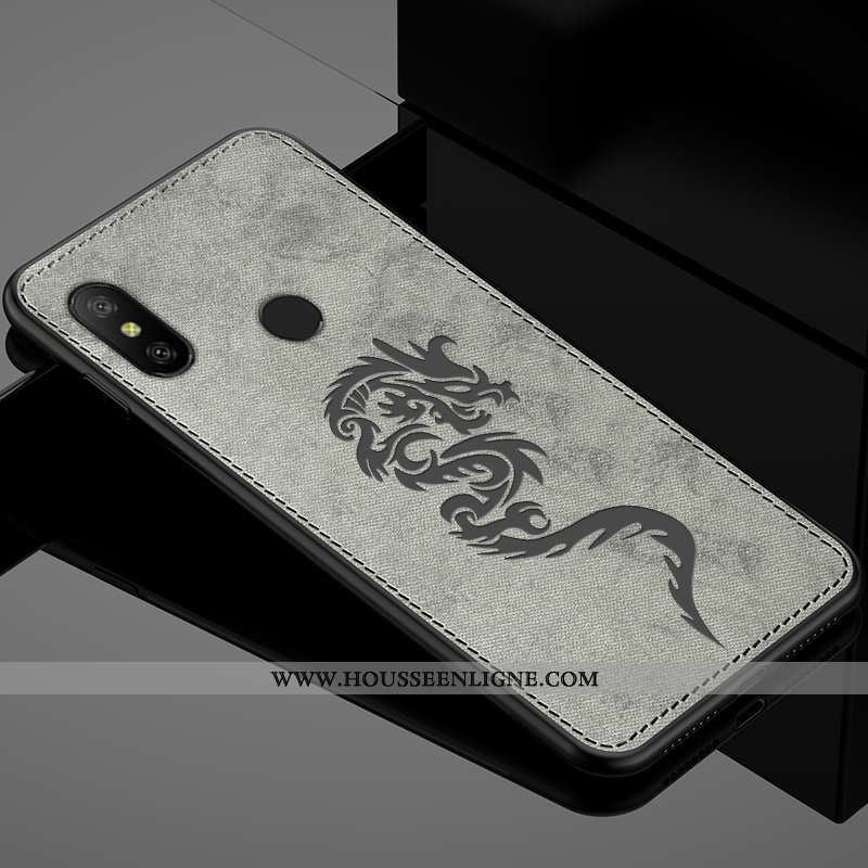 Housse Xiaomi Mi A2 Lite Protection Délavé En Daim Ultra Tout Compris Fluide Doux Créatif Modèle Fle